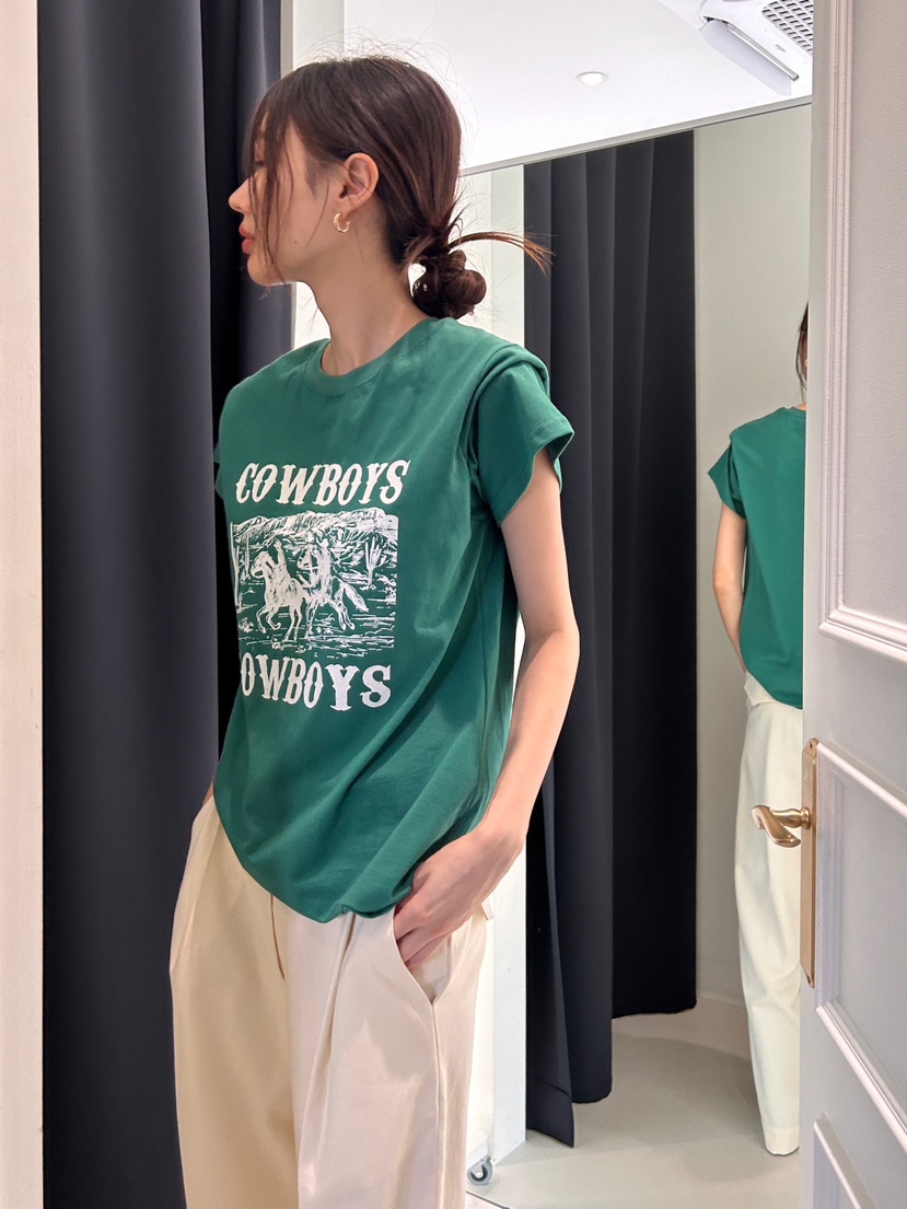 ME MO直郵韓國代購女裝新款24秋冬職業推薦休閑時尚真品T恤ME MOT恤圖色1